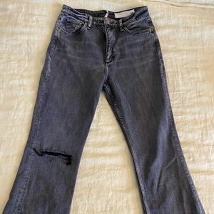 rag & bone Women's Distressed Gray Jeans